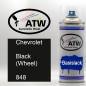 Preview: Chevrolet, Black (Wheel), 848: 400ml Sprühdose, von ATW Autoteile West.